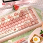 Weight Loss 104+34 / 54 MDA Profile Keycap Set Cherry MX PBT Dye-subbed for Mechanical Gaming Keyboard